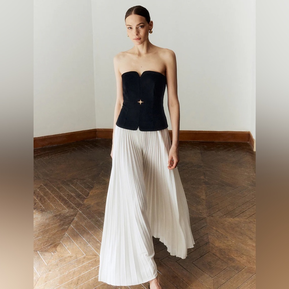 Black and white Gown